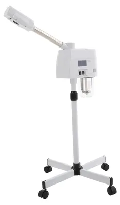 Immagine prodotto di Idroterapia facciale - Vapore caldo e freddo - Serbatoio da 750 ml - Apparecchio spa rotante a 360° per uso domestico e professionale - Elettrico, 220 V - Bianco