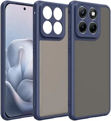Produktbild von Hülle für Motorola Edge 70 Fusion - Phonesta AirFrost Semi-Transparent Back Cover - Matt Blau