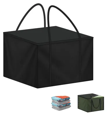 Immagine prodotto di Borsa per il deposito di cuscini da giardino, dimensioni 80x80x60 cm, impermeabile, realizzata in tessuto Oxford 420D, con maniglia per il trasporto