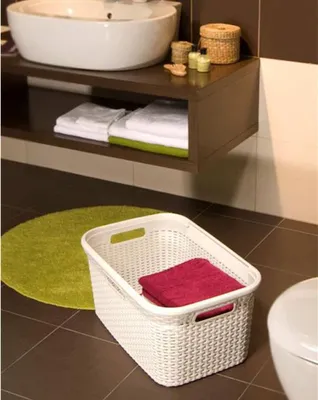 Produktbild von Curver Wäschekorb Style 45 L Vintage-Weiß