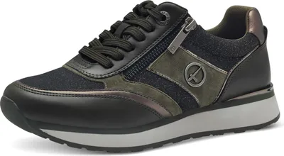 Produktbild von Tamaris Damen Low Top Sneaker 1-23726-43 761 Frauen M2373943 Olive Comb, Schuhgröße:39 EU