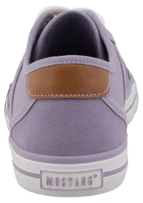 Produktbild von Mustang Damen Sneaker Ziernähte Unifarben Schnürung 26M0242007, Größe:38 EU, Farbe:Lila