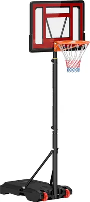 Image de Panier de basket - Pied de basket - Hauteur réglable 205-261 cm - Pied en acier - Autonome - Pour 14 ans et +