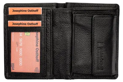 Obrázok produktu pre Josephine Osthoff peňaženka Pánska kožená veľká peňaženka s RFID puzdrom na kreditné karty Malá peňaženka Dámska tenká peňaženka na mince s vreckom na mince (924)