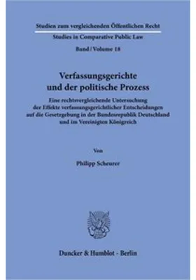 Obrázek produktu pro Verfassungsgerichte und der politische Prozess