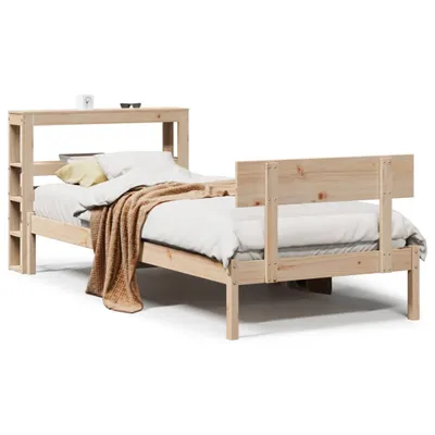 Image de vidaXL Lit en bois massif sans matelas 90x200 pin