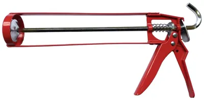 Produktbild von TrendLine Kartuschenpresse Skelett Stahl 310 ml rot mit Schnellspannhebel