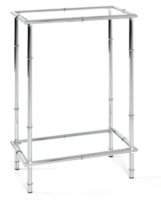 Konsole chrom, Metall/Sicherheitsglas, 50x75x25 cm