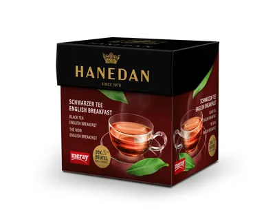 Produktbild von MERAY Hanedan Schwarzer Tee English Breakfast - 20x2,5g Teebeutel- 50g