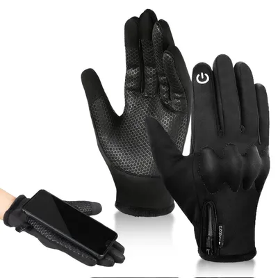 Produktbild von Winterhandschuhe Damen Herren Winddicht Touchscreen L