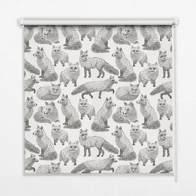 Produktbild von Seitenzug-Rollo Fensterrollo Jalousie - Thermo-Rollo Verdunkelungsrollo - 140x180 cm - Graue Füchse