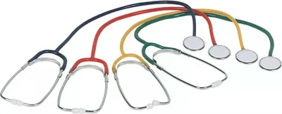 Produktbild von Flachkopf Stethoskop, Farbe schwarz, Med-Comfort: Schwestern Stethoskop mit aluminium-legiertem Kopf für den Einsatz in Medizin und Pflege als Stations- und Patientenbedarf kaufen.