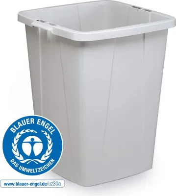 Zdjęcie produktu dla DURABLE Kosz na ?mieci DURABIN® ECO 90L kwadratowy, Szary, 1800505050