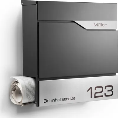 Produktbild von NewHabitat Briefkasten inkl. Montagematerial Wandbriefkasten Manhatten