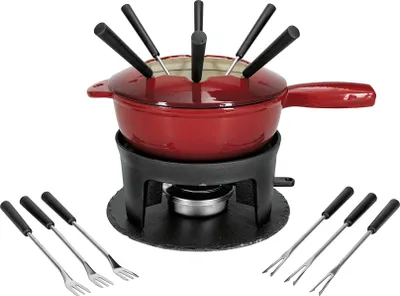 Image de NOUVEL Fondue-Set rot/schwarz 16-teilig. 111110 7611172458396