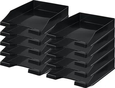 Produktbild von Han Briefablage A4 (10er Pack | schwarz)