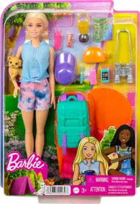 Obrázok produktu pre Mattel Barbie ''Treba dvoch! Kempovanie'' s bábikou Malibu, šteniatkom a doplnkami