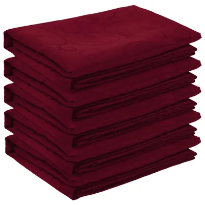 Produktbild von Tischdecke 5 stk. Rechteckig Weinrot 140 x 140 cm