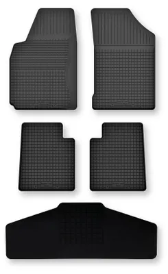 Produktbild von Gummi-Fußmatten + Tunnel für Suzuki Vitara I 1988-1997 – 5-tlg, Schwarz, Semi-Universal, angepasst – Wielganizator Semi-Universal