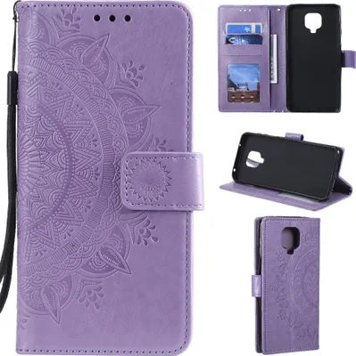 Produktbild von Kryt mobilního telefonu Xiaomi Redmi Note 9 Pro Flipové pouzdro Etui Mandala Purple