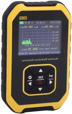 Obrázok produktu pre Geigerov detektor s LCD displejom na profesionálne meranie jadrového žiarenia pri CT vyšetreniach, obkladoch a potravinách.