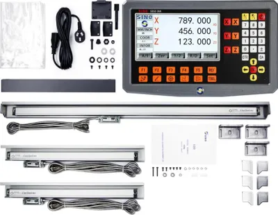 Obrázek produktu pro Digitální zobrazovací systém, velký LCD displej, vysoce přesné měření, sada 3osého DRO