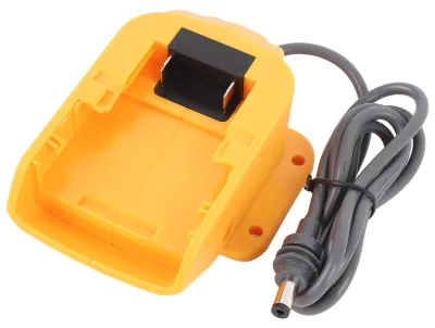 Image de Câble d'alimentation CC et adaptateur pour batterie 18 V/20 V : adaptateur de chargeur « Plug and Play » vers câble d'alimentation CC