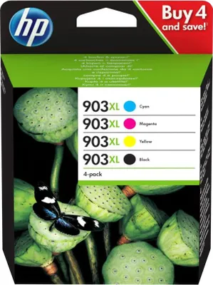 Produktbild von HP 903XL - 4er-Pack - Hohe Ergiebigkeit - Schwarz