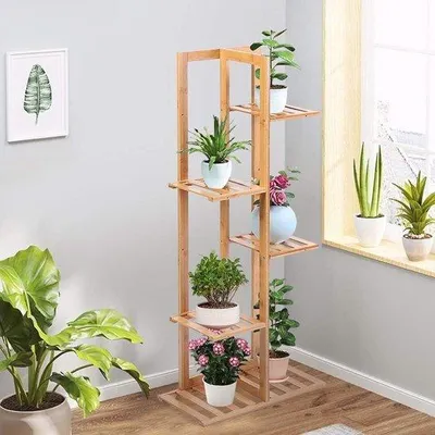 Image de Étagère de rangement à plusieurs niveaux pour balcon ou salon, 177 x 87 x 40 cm