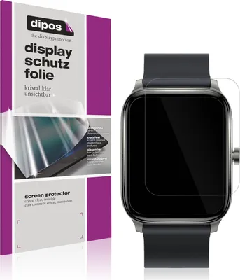 Produktbild von 1x Schutzfolie für Haylou GST Smartwatch klar Displayschutzfolie Folie Display Schutz dipos