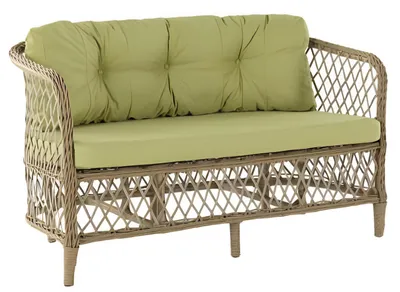 Produktbild von 2Sitzer-Sofa Salatfarben Moderner Stil Weiches Sitzkissen Metallrahmen