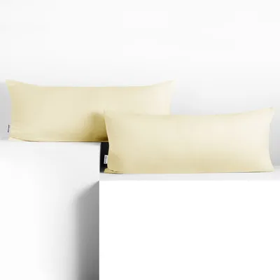 Produktbild von Seitenschläferkissenbezug 2er Set 40x145 cm Kissenbezug Kissenbezüge Baumwolle Seitenschläfer Stillkissen Cream