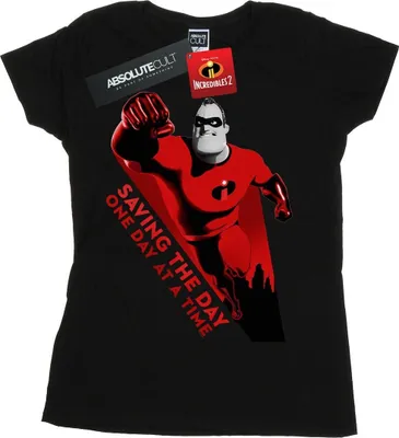 Produktbild von Disney - "The Incredibles Saving The Day" T-Shirt für Damen BI35927 (M) (Schwarz)