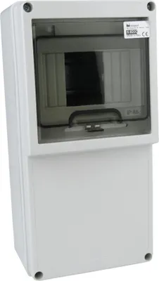 Immagine prodotto di Scatola di distribuzione di potenza IP65 5 moduli Scatola di distribuzione a prova di umidità Scatola di fusibili montata in superficie 6.8200 M-L 1135