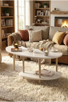 Produktbild von Skye Decor, Hochwertiger Nesting Tisch (3 Teile) Sapphire Eiche, 100 cm | 100% Melamin