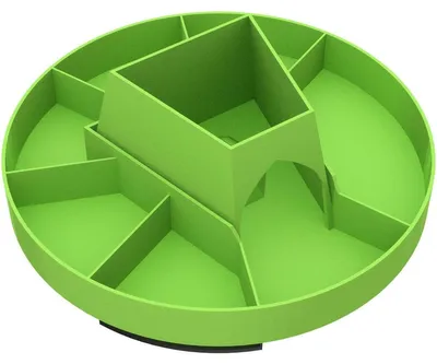 Image de CAROUSEL : Plateau à jetons rotatif, vert, pour le jeu Flügelschlag