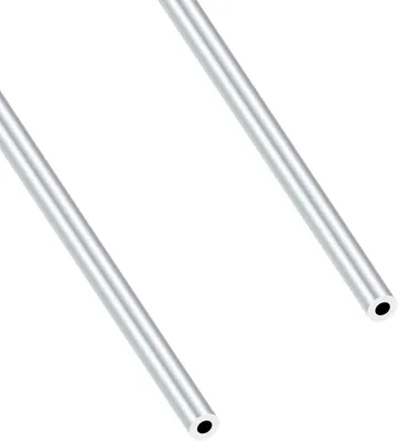 Productafbeelding van Aluminium Ronde Buizen - Naadloze Aluminium Profielen - Doe-het-zelf Projecten - Corrosiebestendig Materiaal - 2x 400mm - Zilver