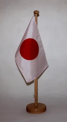 Produktbild von Tischflagge Japan 25x15 cm mit Holzständer