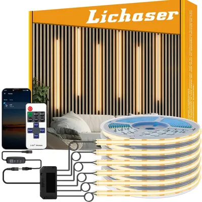 COB LED-Streifen 6x1m warmweiß 2700K Bluetooth App