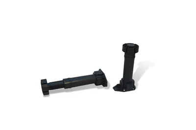 Produktbild von 20 Stück Möbelfuß Möbelfüße Sockelfuß Sockelfüße Tischfuß Fuß Füße verstellbar, mit Schraubenmontage, 145mm