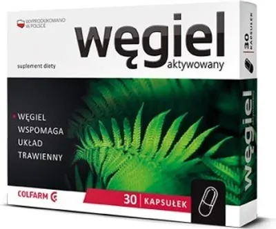Produktbild von Colfarm Aktivkohle 30 Kapseln.