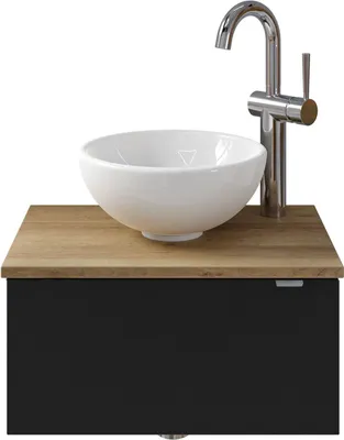 Produktbild von Pelipal Serie 6915 SET-044-030 Waschtisch mit Unterschrank bestehend aus: Keramik-Aufsatzbecken, Waschtischplatte, Waschtischunterschrank