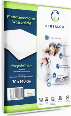 Produktbild von Sensalou Matratzenschoner Wasserdicht - Nässeschutz Matratzenauflage - 70 x 140 cm