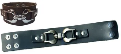 Immagine prodotto di The Rock Shop Polsino in pelle - Scarab Schwarz