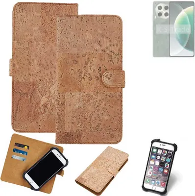 Produktbild von K-S-Trade Hülle kompatibel mit Tecno Camon 30 5G  Kork Handyhülle Cover  Schutzhülle TPU Case Bumper in Hellbraun, (1x)