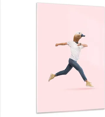 Produktbild von Bilder auf glas - Einteilig - Anthropomorphisierung Mensch Ente - 80x120cm - Glasbilder - Wandbilder - Bilder - Wanddekoration aus Glas - Glas Bilder - Wandbild auf Glas - GPA80x120-4597