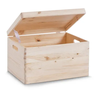 Obrázok produktu pre Zeller Present 13152, Odkladacia schránka, Prírodný, Obdĺžnikový, Borovicové drevo, Jednofarebné, Univerzálne