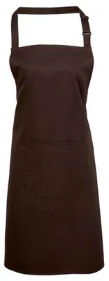 Produktbild von Premier - "Colours Collection" Latzschürze für Herren/Damen Unisex, Tasche LT5855 (Einheitsgröße) (Braun)