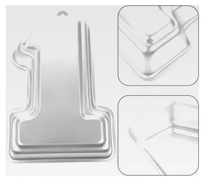 Produktbild von Zahlenkuchenform aus Metall für Geburtstagskuchen