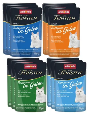Zdjęcie produktu dla ANIMONDA Vom Feinsten Raffinesse w galaretce mix smaków 12x 85g